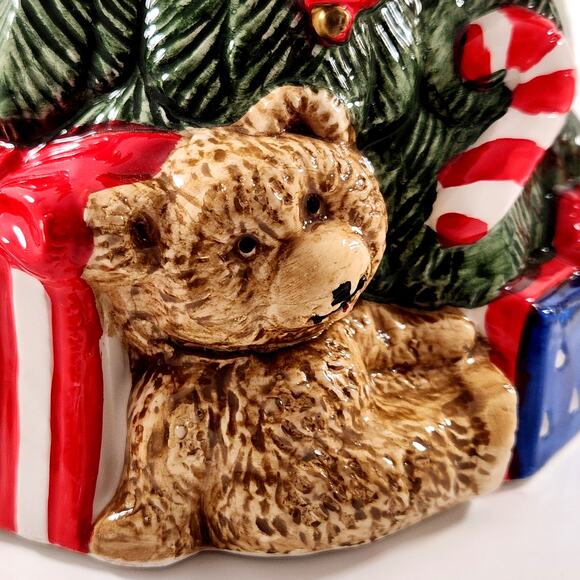 🎄Fitz and Floyd 1994 Christmas Tree Pitcher | Vintage Holiday Ceramic Serveware - Picture 9 of 11